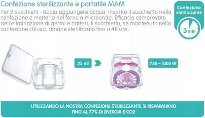 MAM COMFORT dudlík x2 3-12 měsíců
