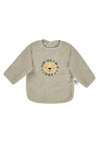 Sterntaler Leo jasny śliniak z rękawami widok całości