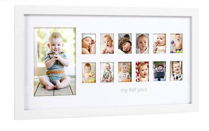 PEARHEAD My First Year moldura de madeira para 13 fotografias 24x43 cm