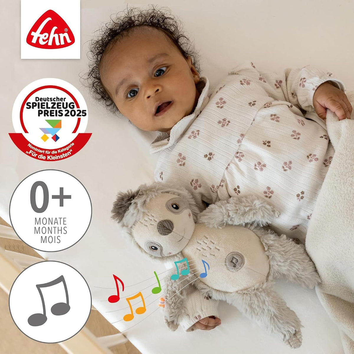 FEHN bradipo doudou con sensore Cry 19cm