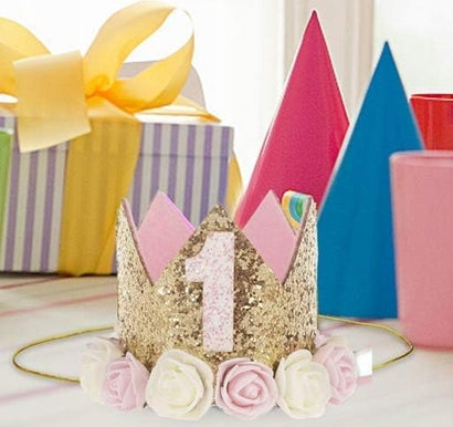 VOARGE corona d'oro da principessa per il primo compleanno