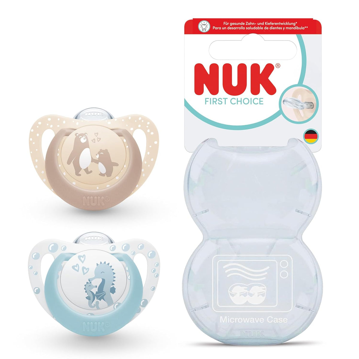 NUK First Choice sucette physiologique en silicone x2 0-6 mois