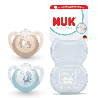 NUK First Choice sucette physiologique en silicone x2 0-6 mois