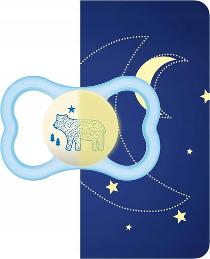 MAM AIR NIGHT nyugtató cumi, 2 db 16 hónap+ SÖTÉTBEN VILÁGÍT