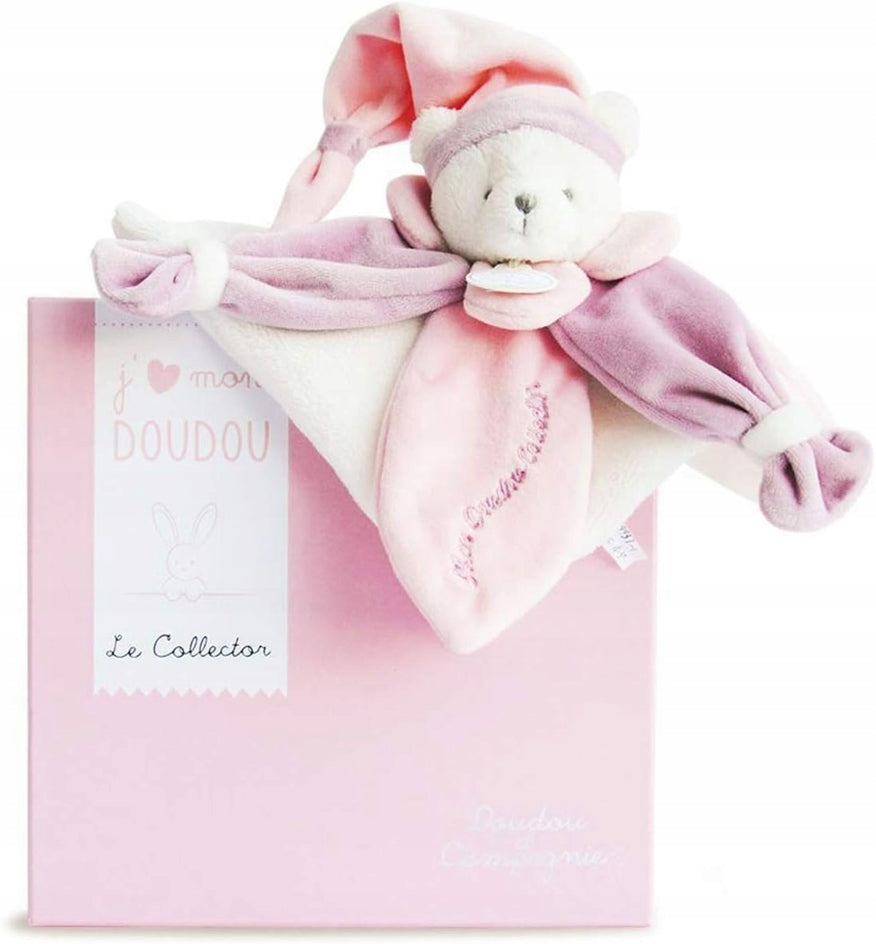 DOUDOU et COMPAGNIE šidítko cuddle 25 cm plyšový medvídek