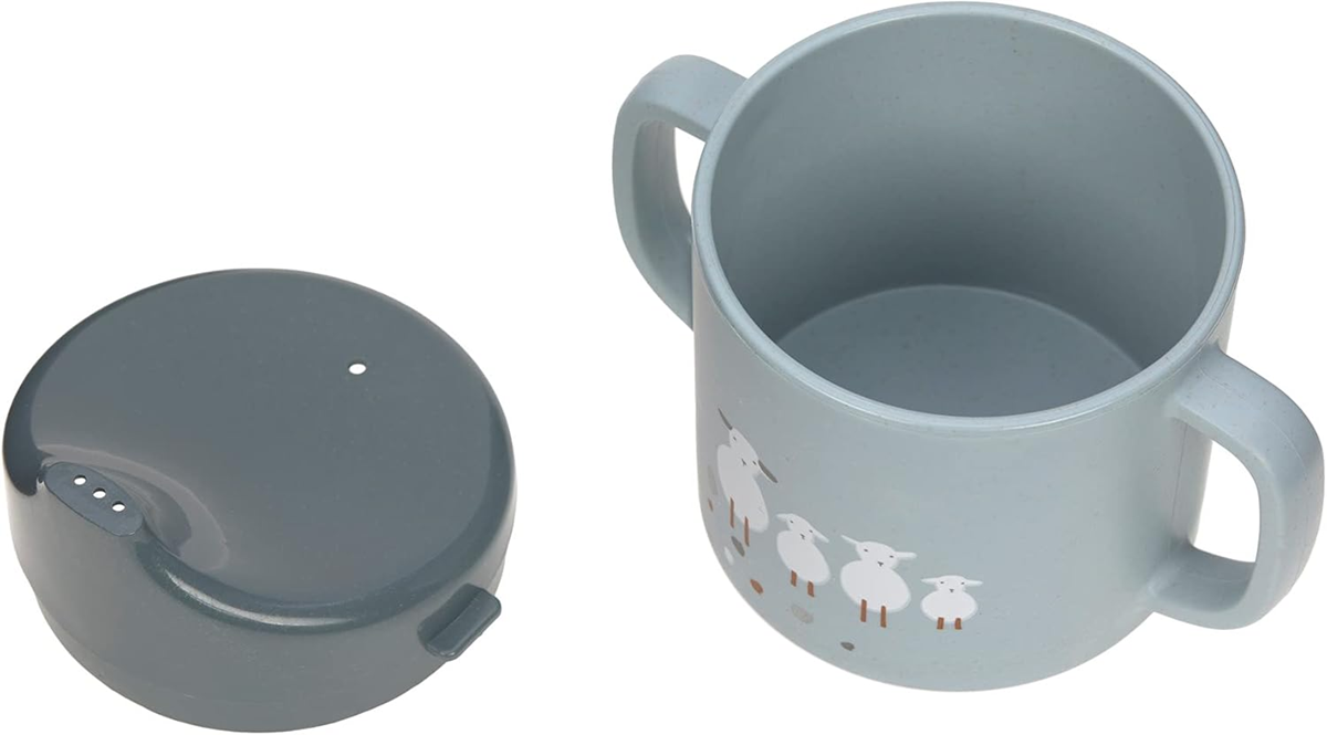 LASSIG Sippy Cup Tiny Farmer Sheep kop med drikketud 150 ml 6 m+