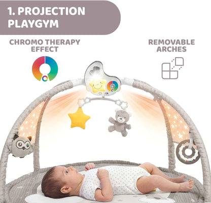 CHICCO Enjoy Colors Gym saltea educațională 3în1 + proiector