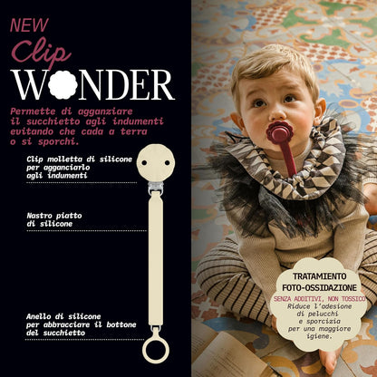 Attache-sucette en silicone Suavinex Wonder