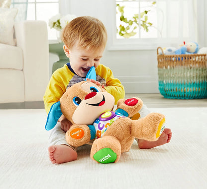FISHER-PRICE szczeniaczek uczniaczek j. francuski, interaktywna zabawka dla dziecka od 6 m+ z dźwiękami