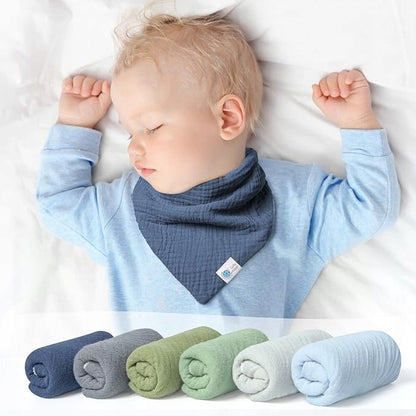 LULU MOON babadores tipo bandana com mola 0-36 meses x5