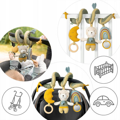 FEHN espiral para carrinho de bebé, berço e cadeira-auto URSO NATUR em algodão orgânico