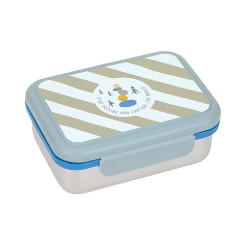 Lässig Sunny Explorer lunchbox van staal groen
