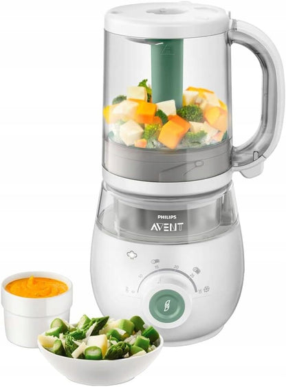PHILIPS AVENT SCF885/01 4în1 aparat de gătit cu aburi, blender, încălzitor, dispozitiv de dezghețare 1000ml