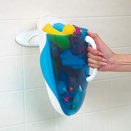 Munchkin Bath Toy Scoop – trzymanie koszyka za biały uchwyt