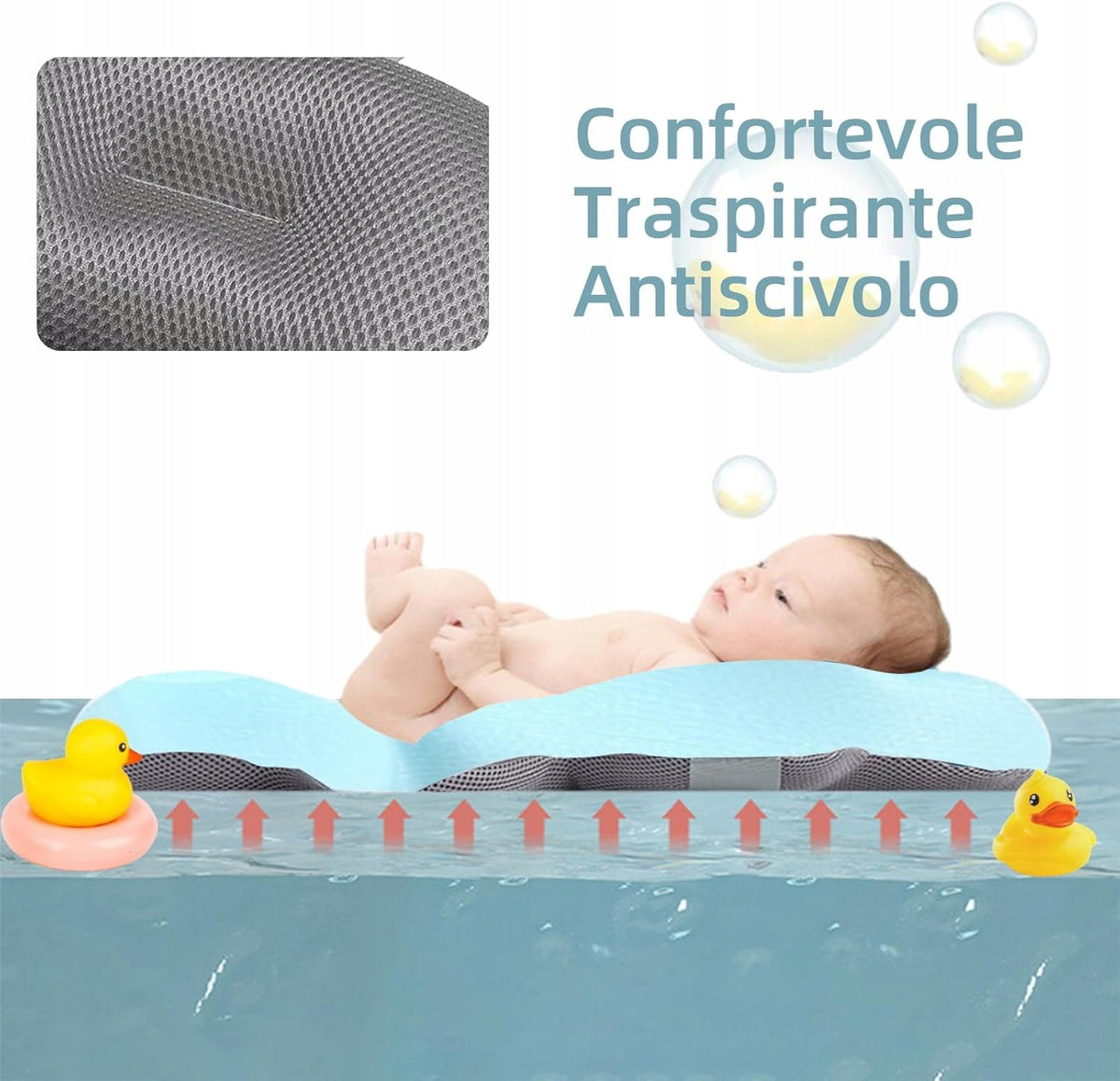 GLENMORE insert coussin pour baignoire bébé 0-12 mois