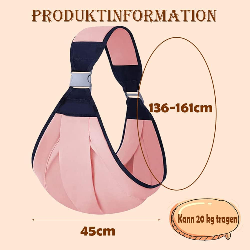 GUBBY GUPS marsupio FASCIA cintura fino a 15kg