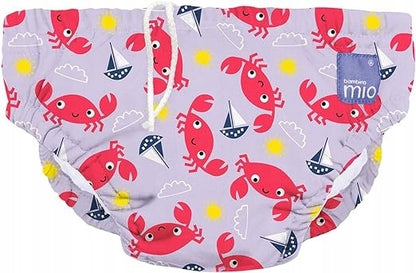 BAMBINO MIO pielucha do pływania 1-2 lata z wzorem krabów, lekka, wodoodporna pieluszka do pływania dla dziecka