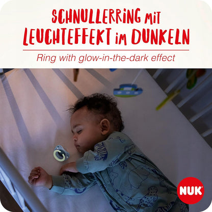 NUK SIGNATURE DAY&NIGHT succhietto calmante x4 18-36 mesi