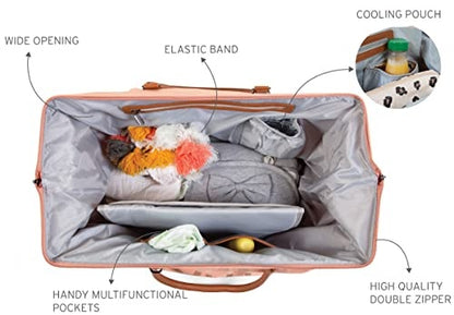 Childhome Mommy Bag – wnętrze otwartej torby