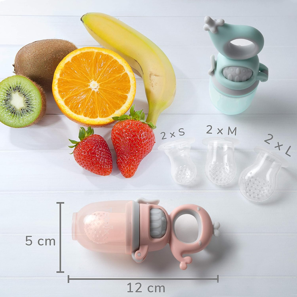 TABRIX fruit feeder teether x2