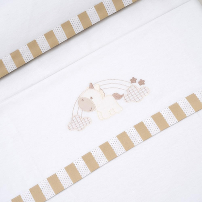 INTERBABY 3-delni komplet posteljnine 60x120 / 40x60 / 110x155