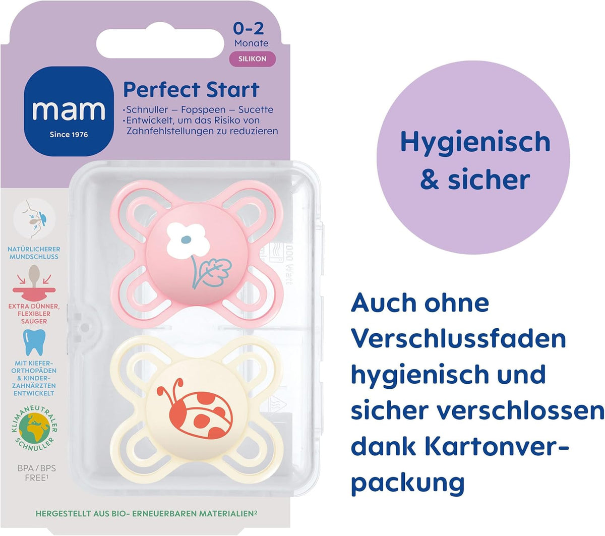 MAM Perfect START duda x2 0-2 meseca+ box