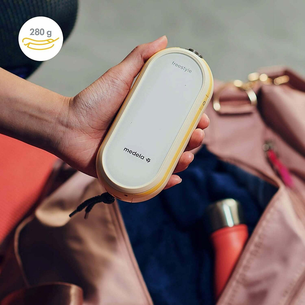 MEDELA Freestyle Flex podwójny LAKTATOR 2-fazowy U, lekki przenośny laktator elektryczny 280 g