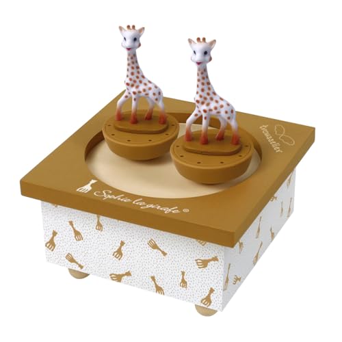 TROUSSELIER Sophie-giraff speldosa för barn med två figurer