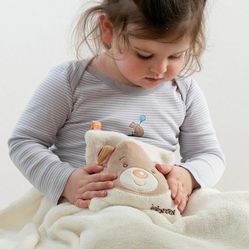 Fehn Rainbow Teddy termofor z pestek wiśni 16 cm