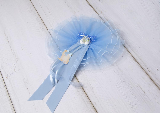 MARELI children's shoesbaby bowbluewidth 32 cmmaterial ceramic, tulle, satinpost-show conditionVisually the