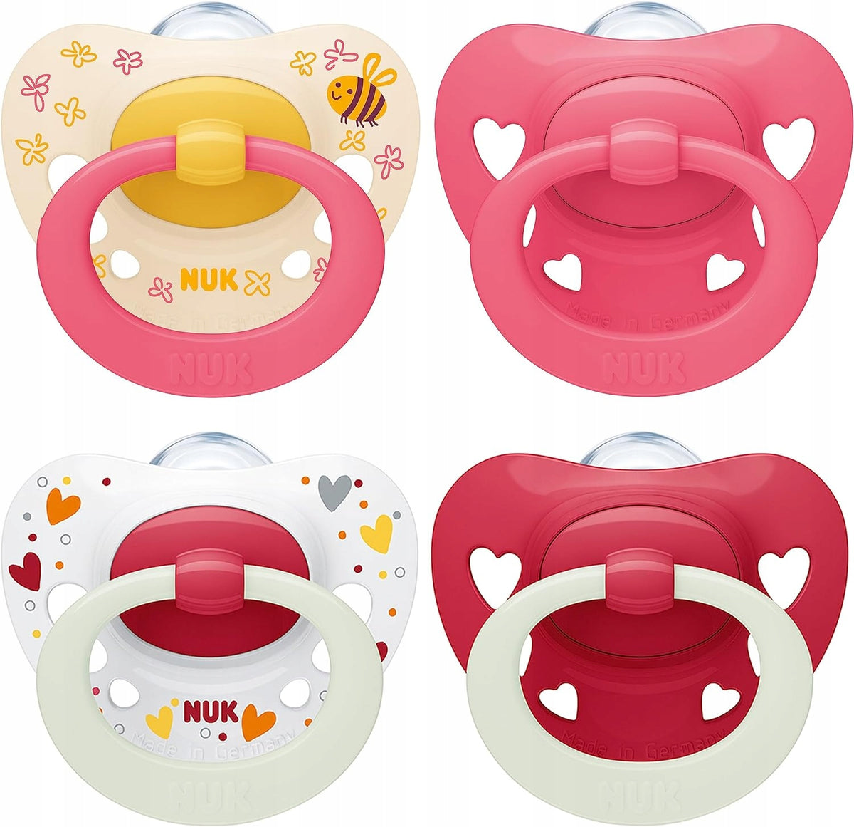 NUK SIGNATURE DAY&NIGHT succhietto calmante x4 18-36 mesi