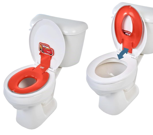 DISNEY Flip & Sit nastavek za straniščno školjko 18 m+ 23 kg STRELA McQUEEN