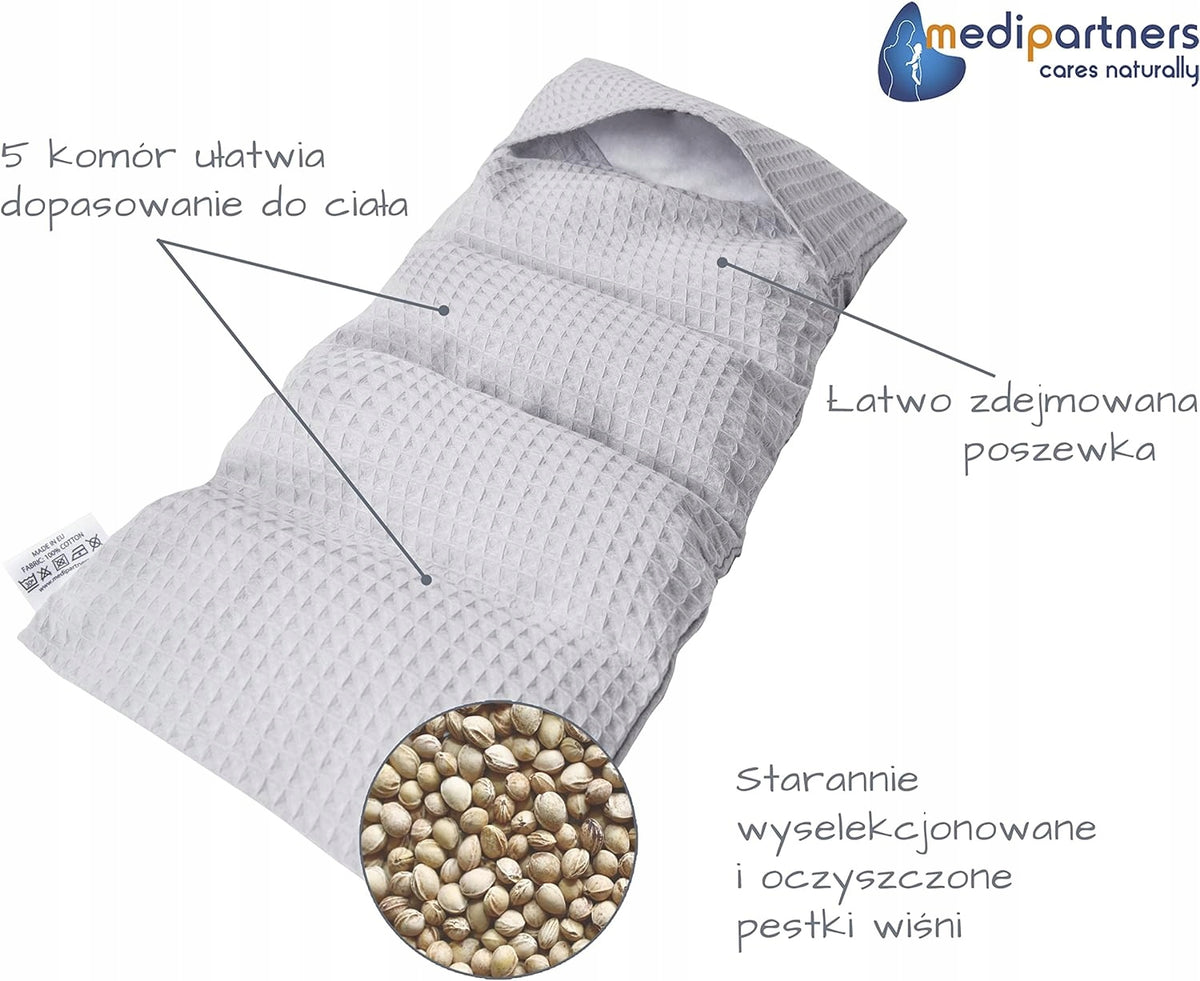 MEDIPARTNERS termofor z pestkami wiśni DUŻY 800g 60x20 cm