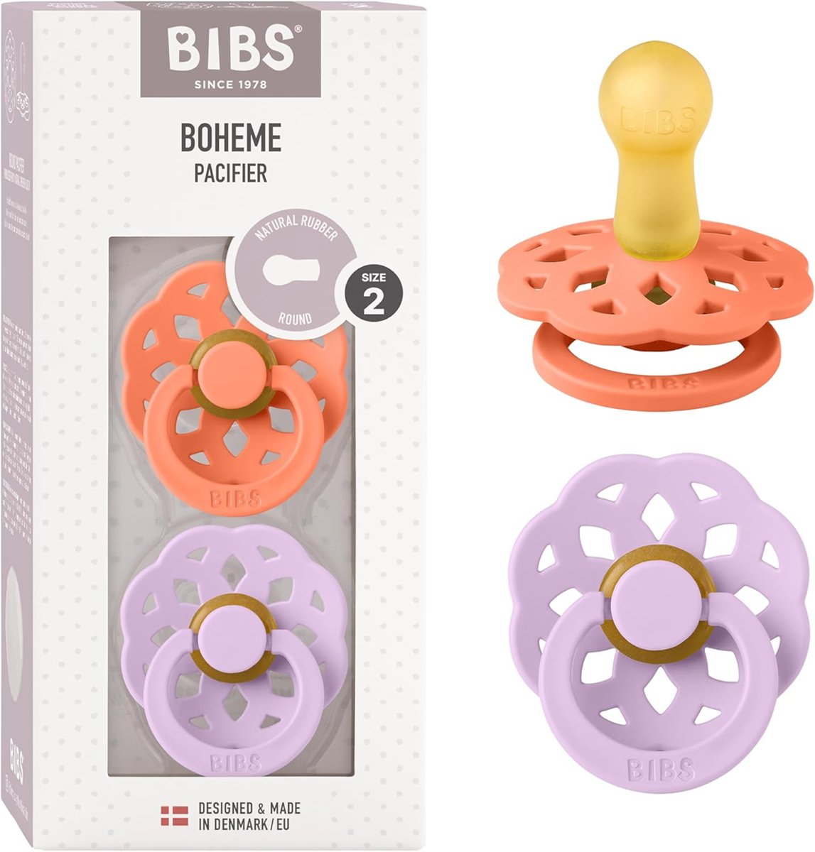 BIBS BOHEME succhietti calmanti 2pack 6mesi+