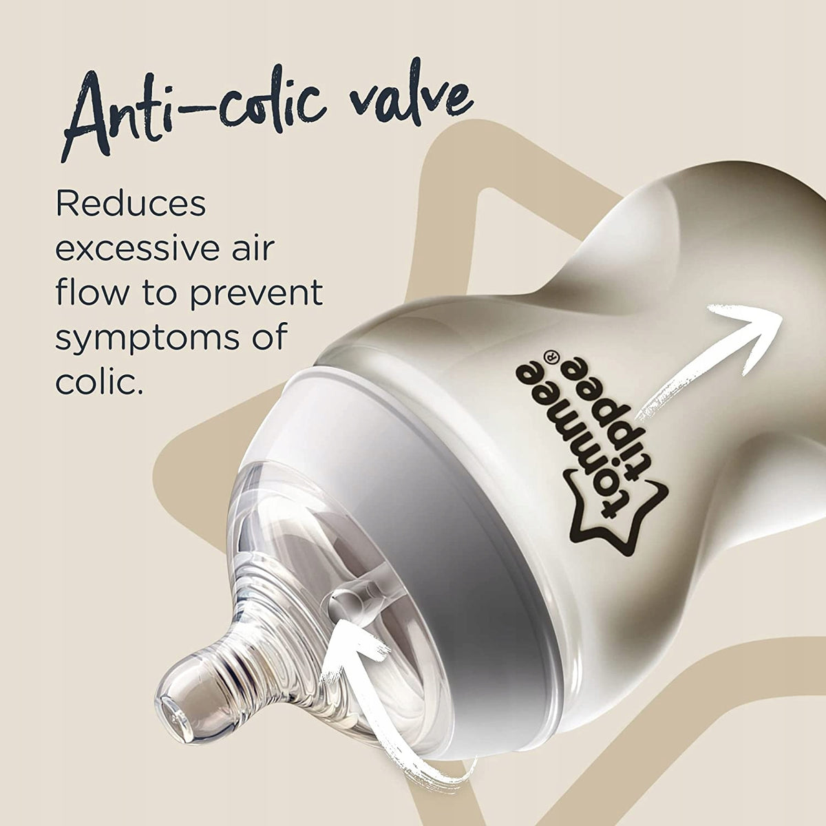 TOMMEE TIPPEE Set met 6 flessen 260ml ANTI-KOLIEK