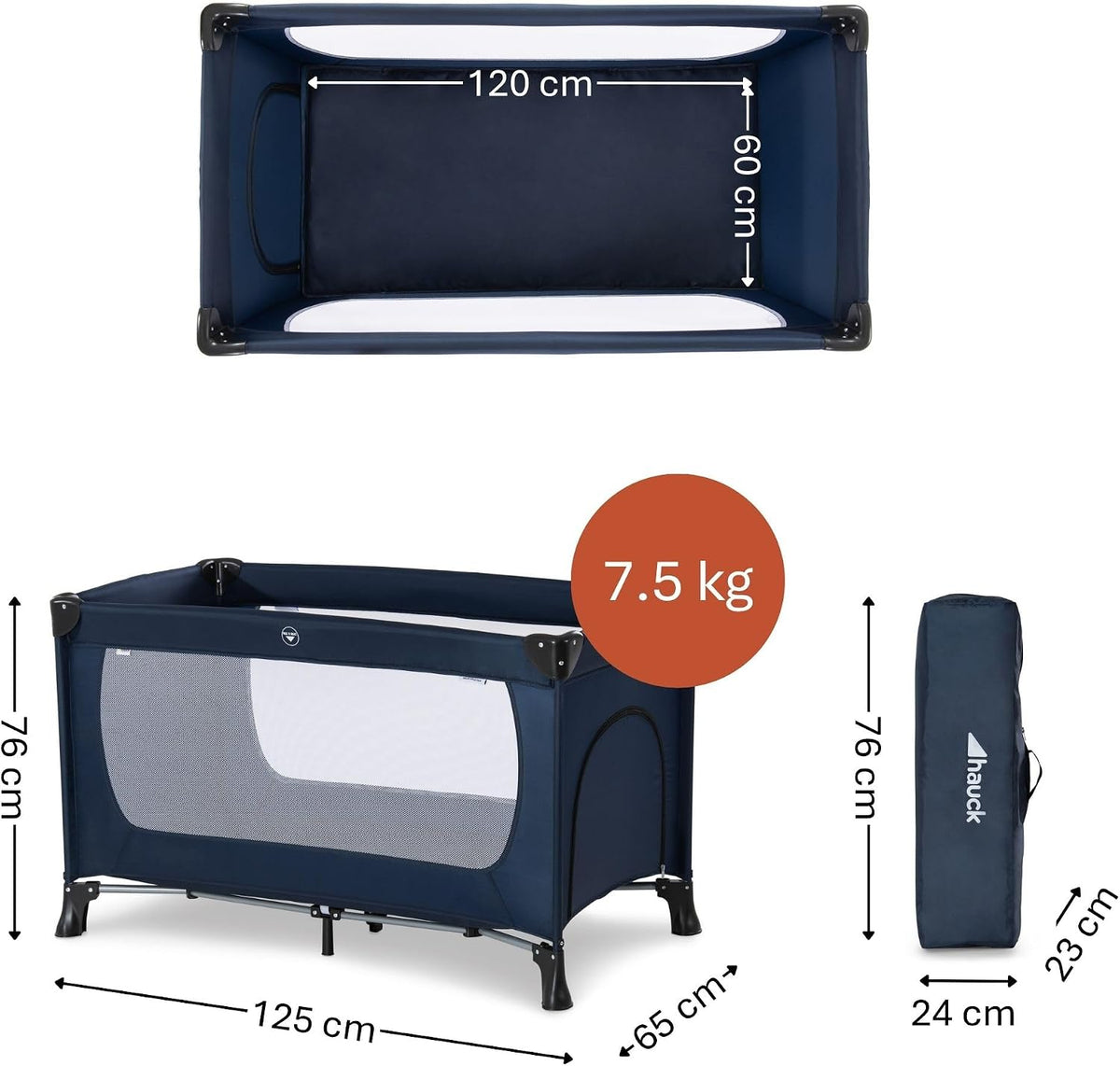 Hauck Dream N Play Plus rejseseng 120x60 op til 15kg