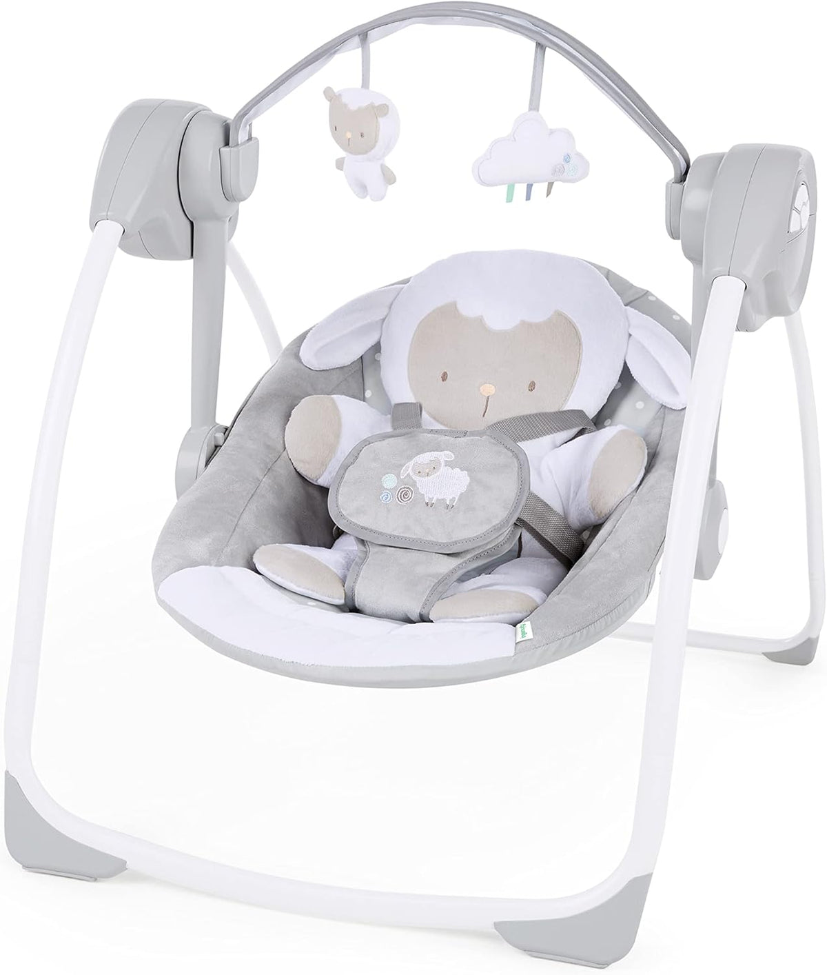 INGENUITY Comfort2GO шезлонг ЗВУЦИ ВИБРАЦИИ Cuddle Lamb