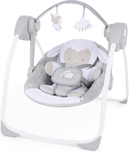 INGENUITY Comfort2GO шезлонг ЗВУЦИ ВИБРАЦИИ Cuddle Lamb
