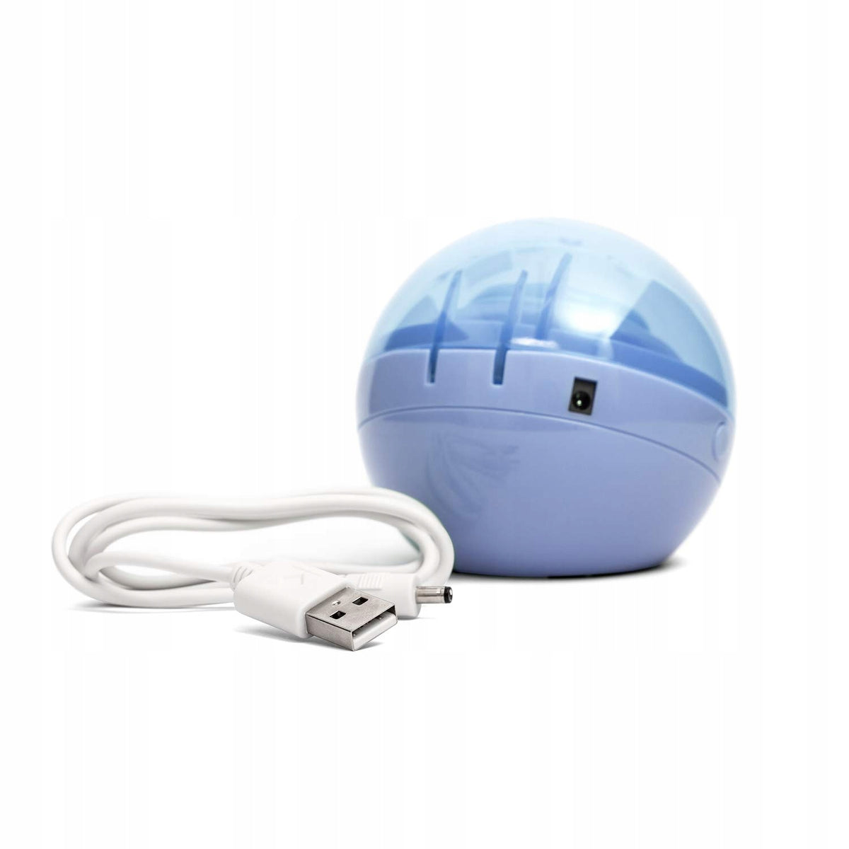 SUAVINEX Duccio STERYLIZATOR smoczków UV 9 cm niebieski z kablem USB, kompaktowy sterylizator smoczków