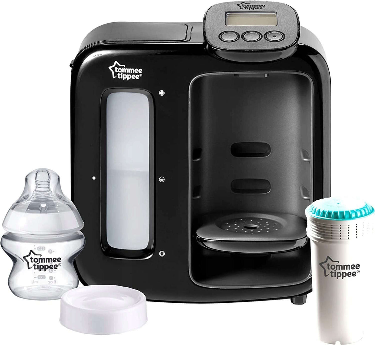 TOMMEE TIPPEE Perfect Prep EKSPRES Day&Night podgrzewacz do mleka z filtrem i butelką