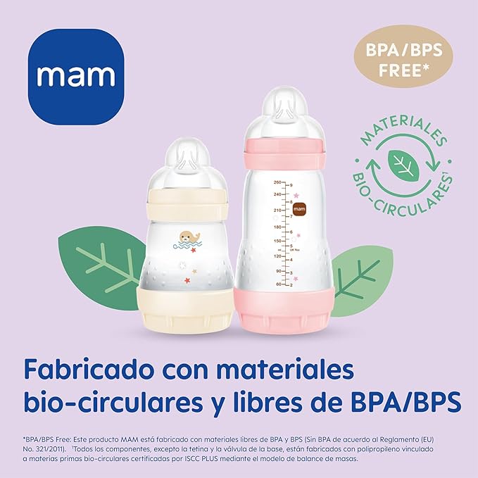 MAM Easy Start antikolikflaska 260ml 2 mån+ x2