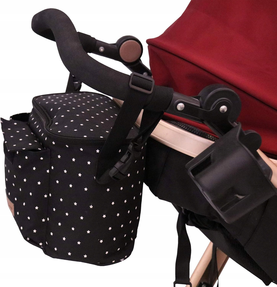 stroller organizer made of high-quality materials used in baby stroller production