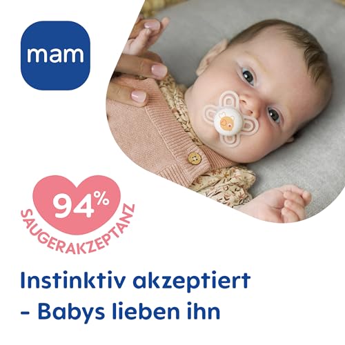 MAM Perfect Day & Night suzetă din silicon 0-6 luni x4 LUMINOASE