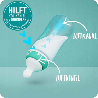 NUK ANTI-COLIC Professional butelki 3x 300 ml 0-6, system antykolkowy z kanałem powietrznym