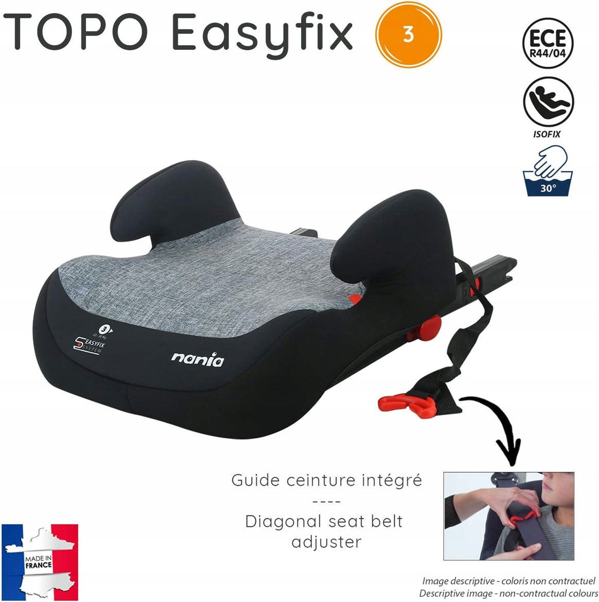 NANIA eASYFIX bältesstol grupp III / 22-36kg