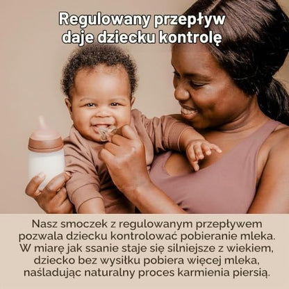 Suavinex Zero Zero – grafika z dzieckiem podczas karmienia