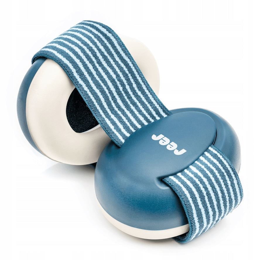 REER SilentGuard SŁUCHAWKI OCHRONNE 12m+, 29db – granatowo-szare słuchawki ochronne dla dziecka, 29 dB SNR