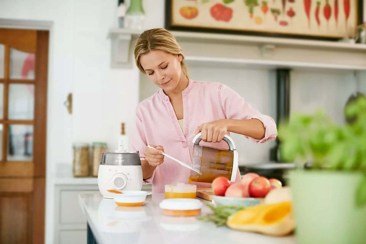 PHILIPS AVENT SCF883/01 4w1 parowar mikser 1000ml1 do przygotowania posiłków dla niemowląt w kuchni