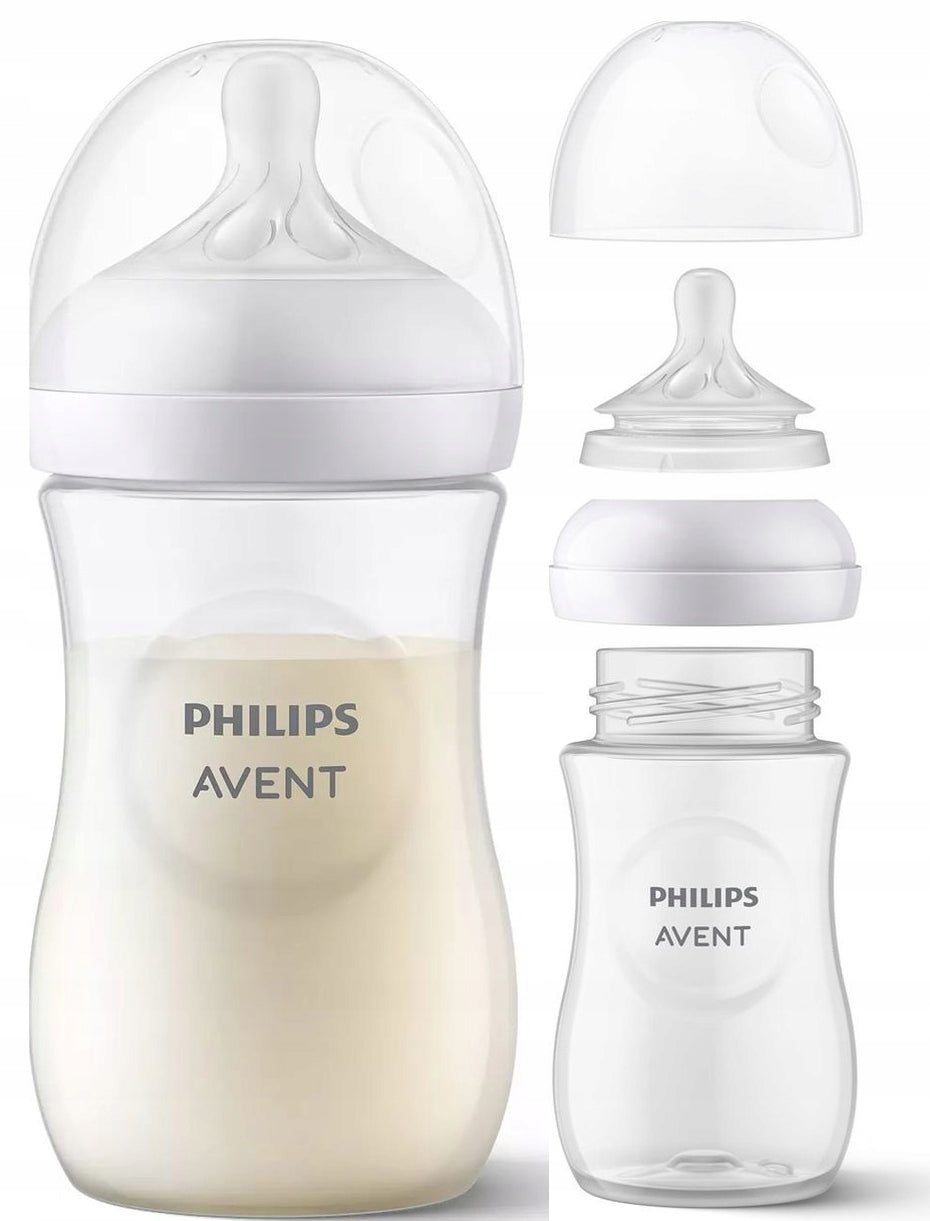 PHILIPS AVENT Bouteille Natural RESPONSE 260 ml 1 mois+ x3 DÉCOR
