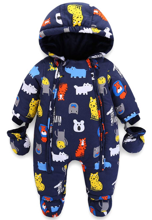 MINIZONEautumn, winter suit colour blackage 0-3 monthsfree of harmful substancesnew condition Fastened with